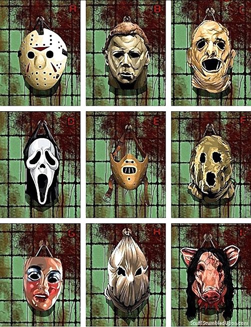 9 масок из фильмов ужасов